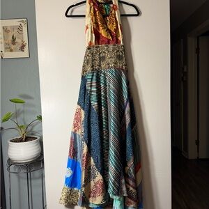 Colorful Patchwork Maxi Dress